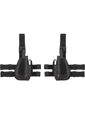 Normani Outdoor Sports Pistolenbeinholster Set für Rechts + Links in Schwarz