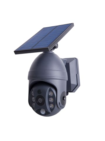 näve LED Solarleuchte "MOHO" in grau - (L)9 cm x (B)15 cm x (H)18 cm