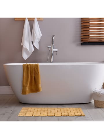 relaxdays Badvorleger in Natur - 60 x 40 cm