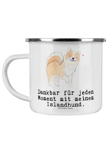 Mr. & Mrs. Panda Teetasse Islandhund Moment mit Spruch in Weiß