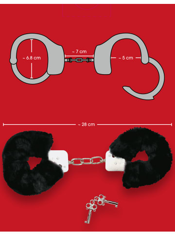 Bad Kitty Handschellen Cuffs in schwarz