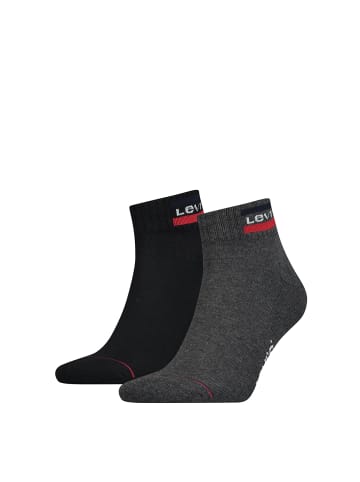 Levi´s Socken 2er Pack in Schwarz/Grau