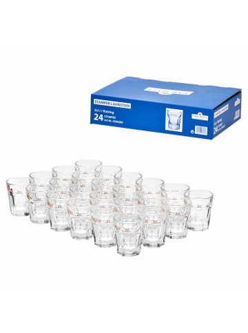 VAN WELL 24er Set Stamper mit Rotring-Eichung Lahnstein 2 cl in transparent