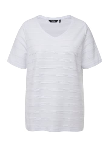 Ulla Popken Shirt in schneeweiß