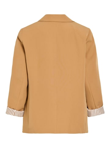 Vila Einreihiger Blazer in Tobacco Brown