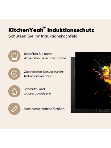 KitchenYeah Herdabdeckplatte Weinglas