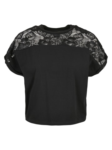 Urban Classics Urban Classics Damen Ladies Short Oversized Lace Tee in black