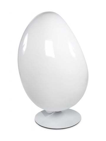 KADIMA DESIGN Wohnzimmer Eiersessel COCOON | Drehsessel 360° Rotation in Weiß-Rot