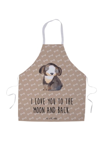 Mr. & Mrs. Panda Schürze Hund Entspannen mit Spruch in Hundeglück