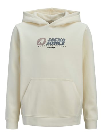 JACK & JONES Junior Hoodie JCOTIER FRONT PRINT SWEAT HOOD JNR in sweet corn