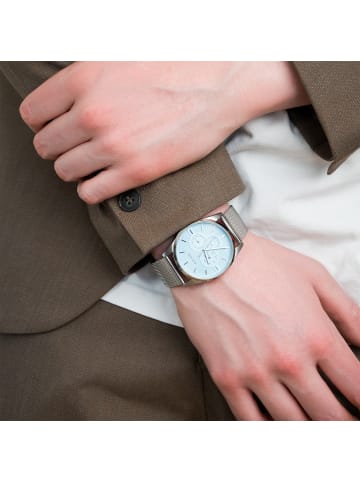 s.Oliver Armbanduhr Round Basic in silber