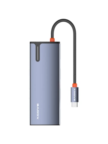 COFI 1453 6-in-1 USB-C Hub Adapter – Multifunktionaler Hub mit HDMI in Silber