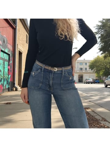 FRONHOFER schmaler Damengürtel in Lavendel