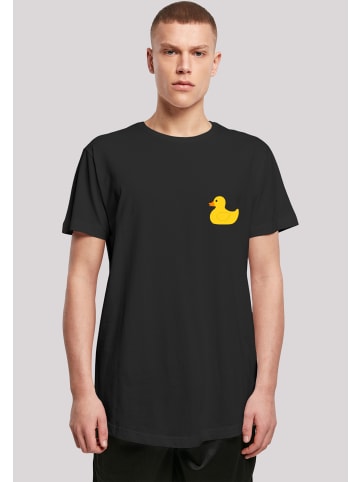 F4NT4STIC Long Cut T-Shirt Yellow Rubber Duck LONG in schwarz
