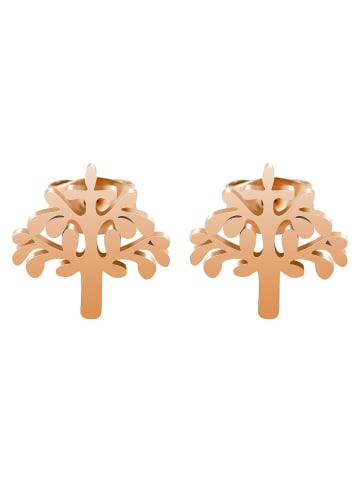 Adeliás Damen Ohrringe – Ohrstecker aus Edelstahl in gold