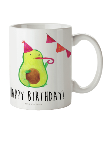 Mr. & Mrs. Panda Kindertasse Avocado Geburtstag mit Spruch in Weiß