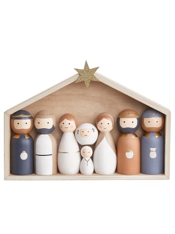 Butlers Deko-Krippen X-MAS 9-teilig in Beige