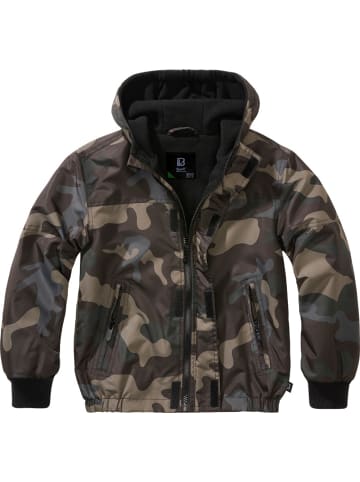 Brandit Kinder Funktionsjacke "Kids Frontzip Windbreaker" in Camouflage