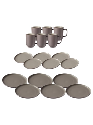 Ritzenhoff & Breker 18er Set Tafelservice Jasper in taupe