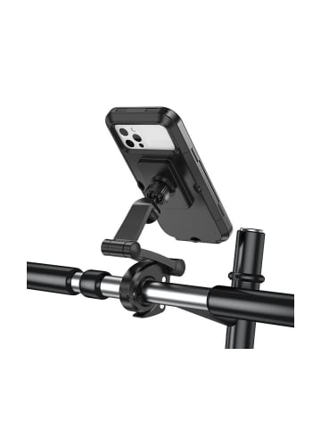 Wisam® Handyhalterung Fahrrad Motorrad Lenker schwarz
