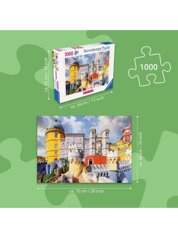 Ravensburger Puzzle 1.000 Teile Erwachsenenpuzzle 1000 Teile - Palácio Nacional da Pena, Portugal Ab 14 Jahre in bunt