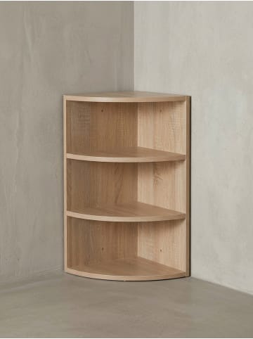 KADIMA DESIGN Eckregal 30x60x30 cm WL5.842 Holz Wandregal Eck Hängeregal, in Sonoma