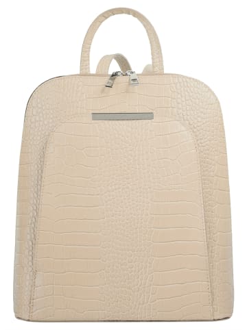 Cluty Rucksack echt Leder in beige