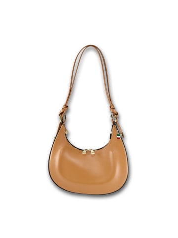 Florence Leder Umhängetasche Florence Tasche braun, taupe ca. 27cm