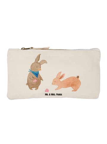 Mr. & Mrs. Panda Schminktasche Hasen Muschel ohne Spruch in Weiß