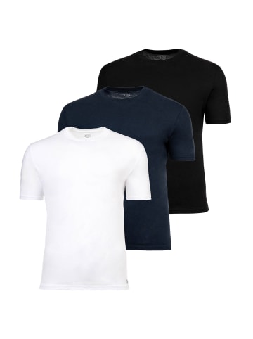 Scotch & Soda T-Shirt 3er Pack in Schwarz/Blau/Weiß