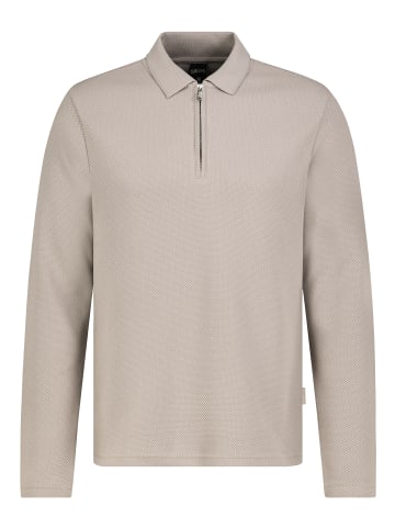 Sublevel Elegantes Poloshirt Reißverschluss Polokragen in Braun