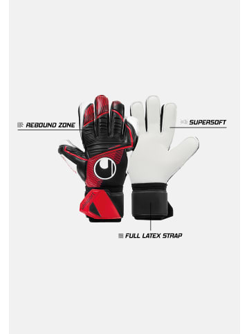 uhlsport  Torwarthandschuhe POWERLINE SUPERSOFT in rot/schwarz