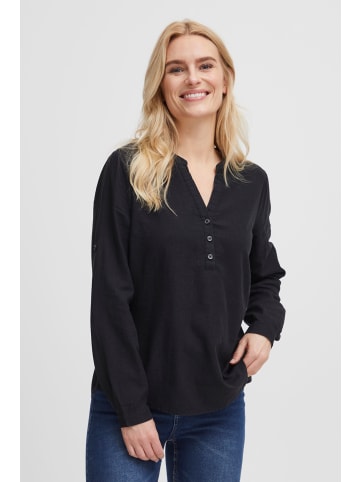 Oxmo Langarmbluse OXAnja in Schwarz