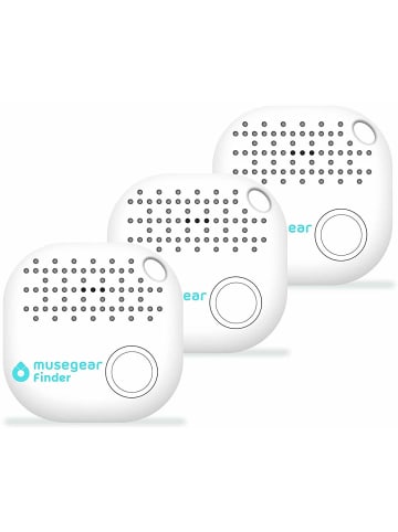 musegear Bluetooth-Schlüsselfinder "Finder 2" in weiß 3er Pack