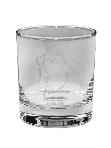 Mr. & Mrs. Panda Whiskey Glas Sternzeichen Wassermann ohne Spruch in Transparent