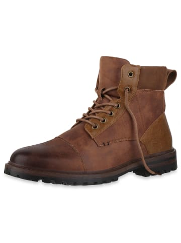VAN HILL Worker Boots Gavin in Braun