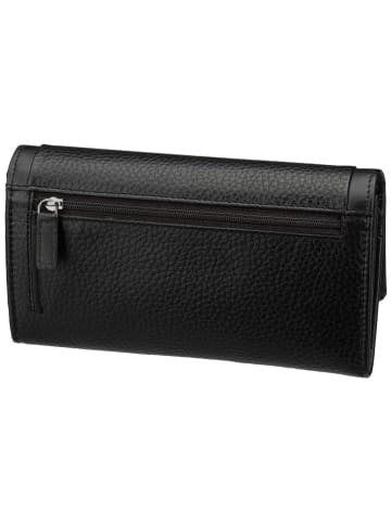 Bugatti Geldbörse Sina Ladies Long With Flap in Schwarz