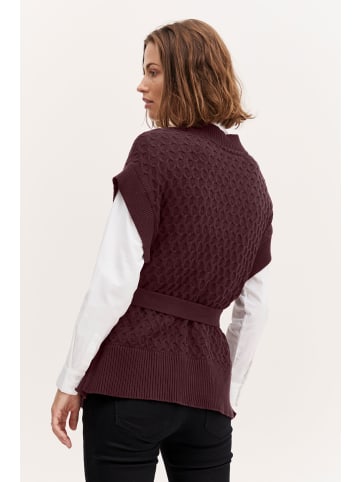 Fransa Strickpullover FRSUSANN VE 1 20611182  Moderner Pullunder mit Bindeband in Lila