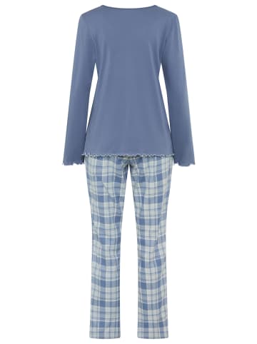 VIVANCE DREAMS Pyjama in blau kariert