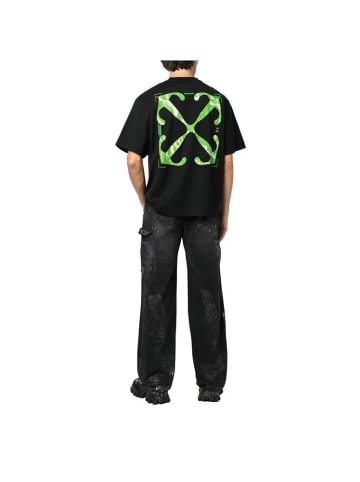 OFF WHITE Logo T-Shirt Schwarz Herren