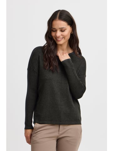 Fransa Strickpullover FRLISO PU 1 20614264 modischer Langarmpullover in Grau
