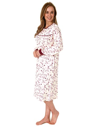 NORMANN Nachthemd Kuschelinterlock - 69636 in creme
