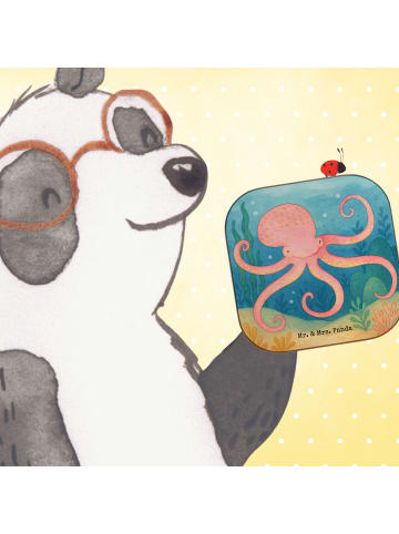 Mr. & Mrs. Panda Untersetzer Tintenfisch Design ohne Spruch in Weiß