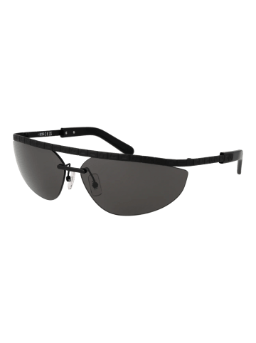 GCDS Unisex Sonnenbrille Browline Schwarz