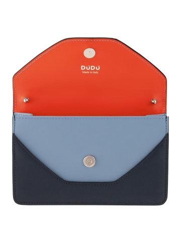 DuDu Umhängetasche Leder 19 cm in navy