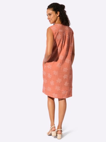 WITT WEIDEN Baumwollkleid in papaya-ecru