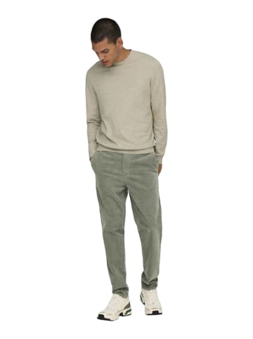 Only&Sons Jogginghose ONSLINUS TAP CORDUROY 0185 PANT tapered in Grau