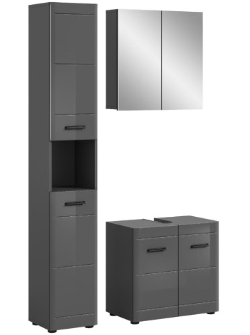 ebuy24 Badmöbelset Soft Grau 105 x 34 cm