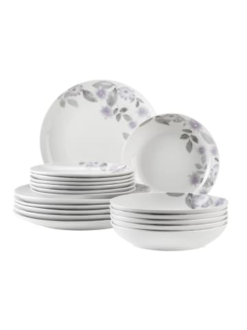 Mäser Tellerset, Porzellan Sono in Weiß