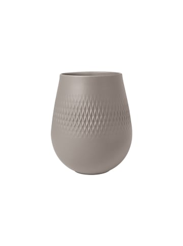 Villeroy & Boch Vase Carré klein Manufacture Collier taupe in taupe